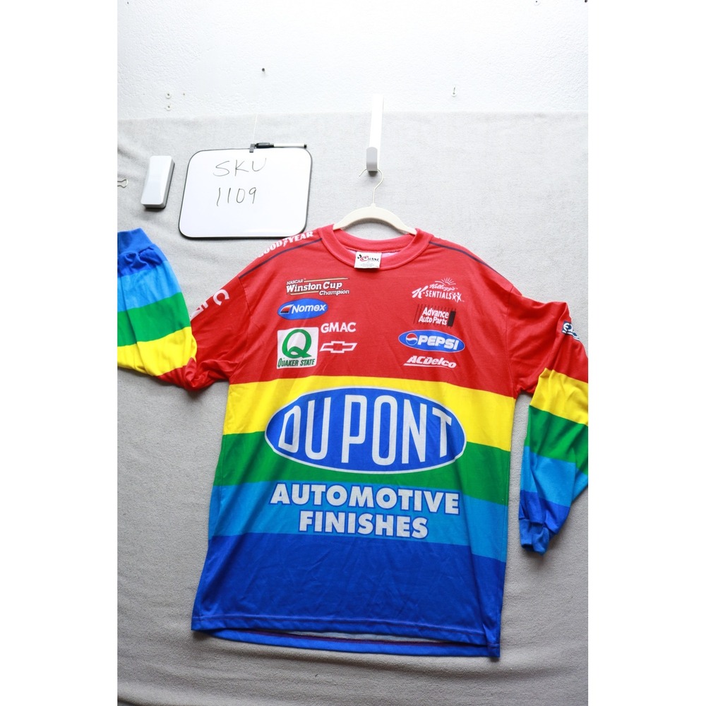 Chase T-Shirt Mens XL Red Jeff Gordon DuPont NASCAR Rainbow Racing Tee